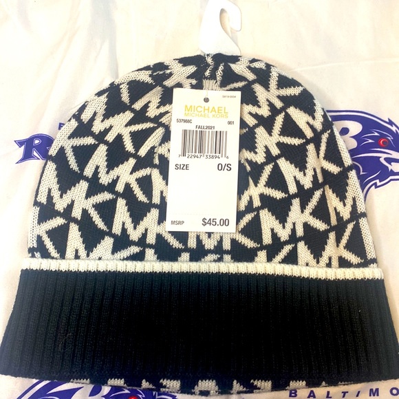MICHEAL KORS Fall season 2021 Blk & Wht Hat GREAT GIFT FOR HER - Picture 4 of 4